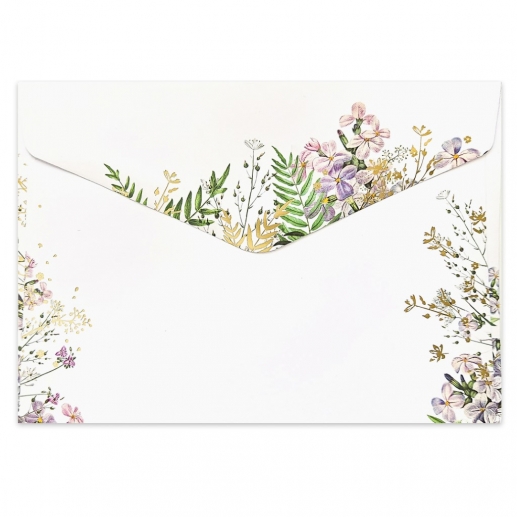 Kuvert C6 - 10 st - Metallic Foil Lilac - 120 g