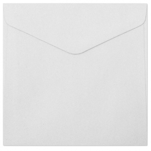 Kuvert 16 x 16 cm - Pearl Diamond White - 10 st