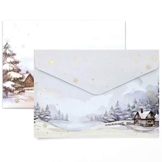 Kuvert C6 - 10 st - Magical Winter - 120 g