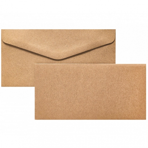 Kort och Kuvert DL 110 x 220 mm - 5 Set - Kvist Natur