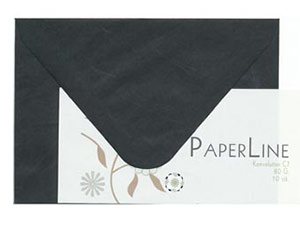 Kuvert Mini C7 Paper Line 10-pack Svart Små