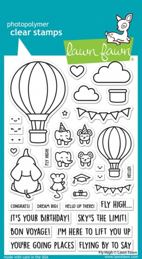 Stämpel Set Lawn Fawn - Fly High Clear Stamps