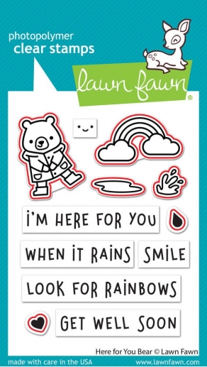 Lawn Fawn Dies - Here for You Bear Lawn Cuts