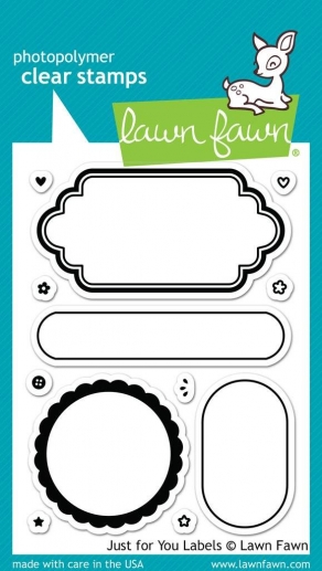 Clear Stamps Lawn Fawn Just For You Labels Stämplar