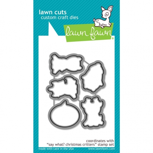 Lawn Fawn Cuts Custom Craft Die - Say What? Christmas Critters