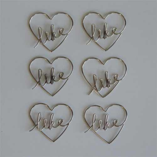 Vintage Metal Trinkets Like Heart Clips Maya Road Dekorationer DIY