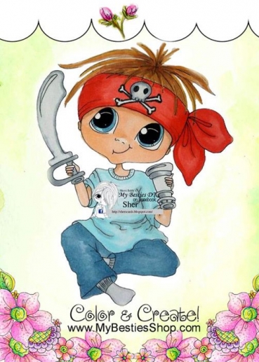 Clearstamps My Besties Little Pirate Bestie Boy Stämplar Uppdelat på Tillverkare