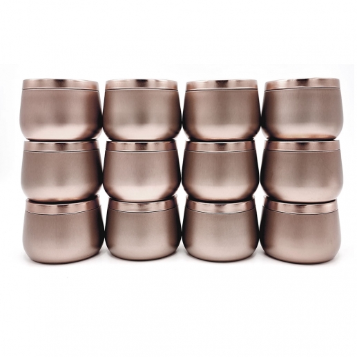 Rund Plåtburk Med Lock 12 st - Rosé - 236 ml