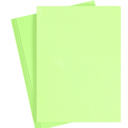 Papper A4 Ljusgrön 80 g 20 ark Under 170 gram