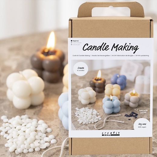 DIY Kit Ljustillverkning - Bubbelljus i Silikonform