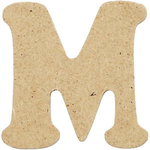 Bokstäver MDF 4 cm M Träbokstäver Hela Alfabetet