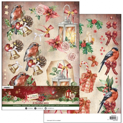 Magical Christmas 3D Decoupage Sheets