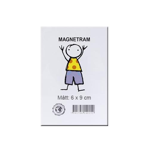 Magnetram till Kylskåpet 6x9 cm Estancia Canvas Duk Ram Passepartout Målarplatta