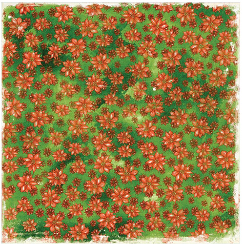 Papper Magnolia Sweet Green Poinsettia Julpyssel