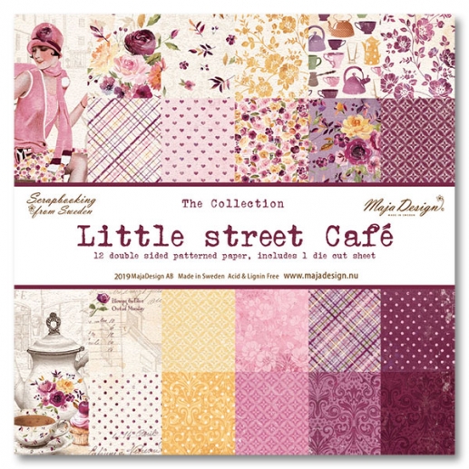 Hel Kollektion 12”x12” Little Street Cafe Maja Design 12 ark Paper Pads