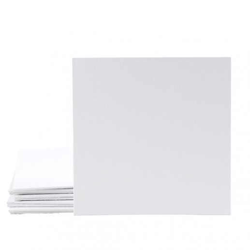 Målarplatta med Canvasduk 10 st - 20x20 cm - 3 mm