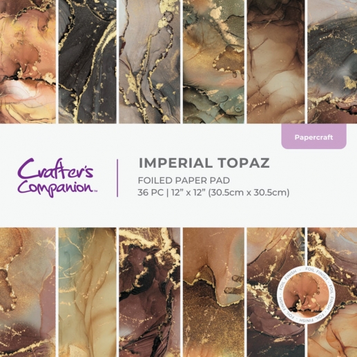Paper Pad 12x12 Tum - Marble Topaz - Crafter's Companion