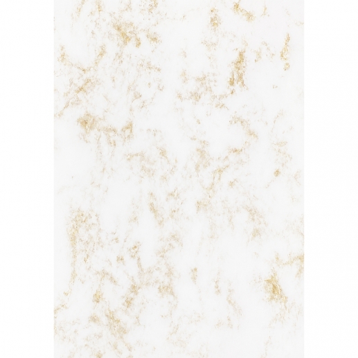 Mönstrade Papper A4 - Marmor Vit Metallisk Guld - 20 ark - 120 g