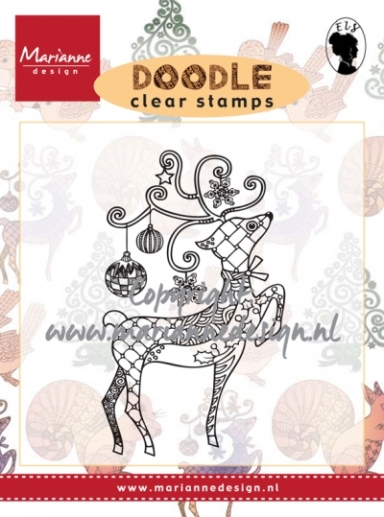 Marianne Design Clear stamps - Doodle Deer