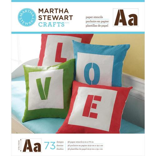 Schabloner 73 st Sans Serif Alphabet Martha Stewart Stencil