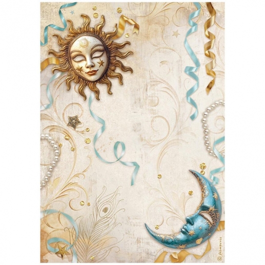 Decoupage Papper Stamperia - Masquerade - Sun And Moon
