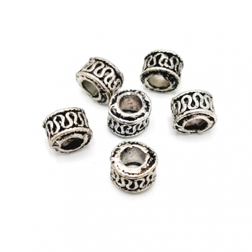 Metallpärlor Antiksilver - Spacers - Smyckestillverkning