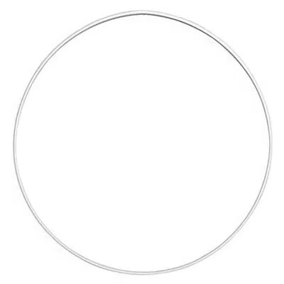 Metallring Vitlackerad Dia. 50 cm 1 st till scrapbooking, pyssel och hobby