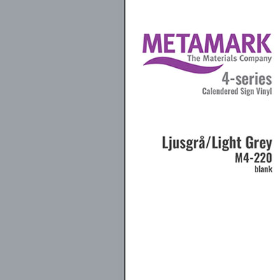 Vinyl Blank Metamark 30x100 cm Ljusgrå till scrapbooking, pyssel och hobby