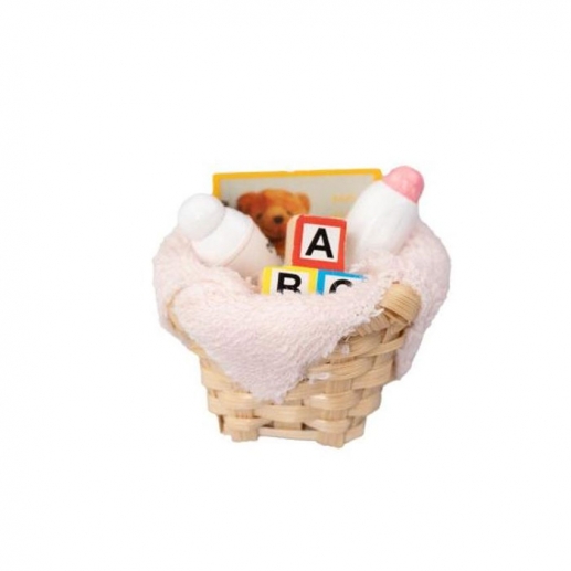 Miniatyr Babyset i Korg 2,7 cm