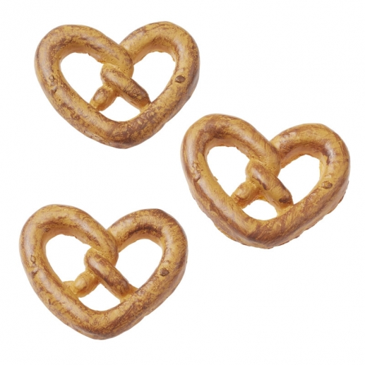 Miniatyr Brezel Kaka - 3 st - 2,5 cm