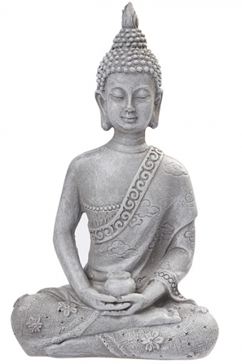 Miniatyr Figur - Sittande buddha - 13 cm