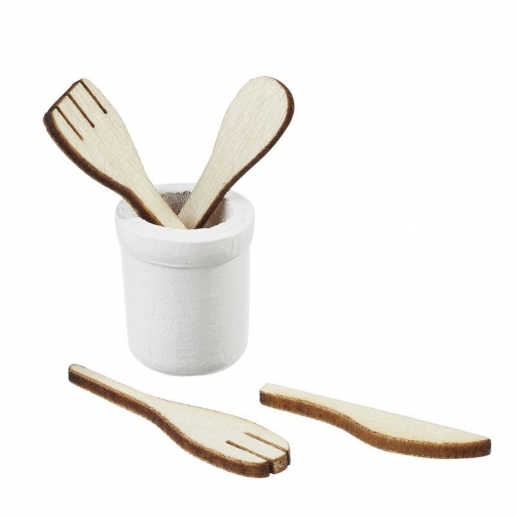 Miniatyr - Köksredskap 5 Delar - ca 3 cm