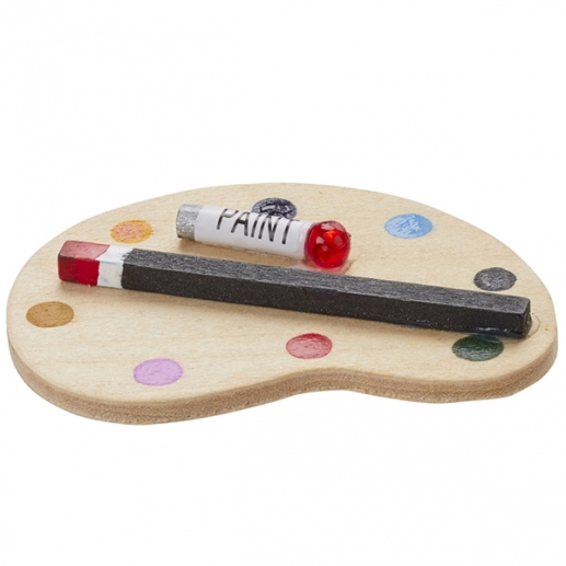 Miniatyr Målarpalett 5 cm 2 st Prylar Accessoar