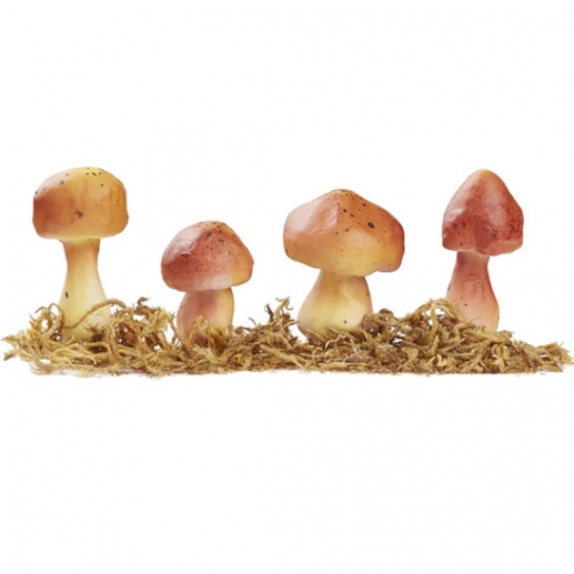 Miniatyrsvamp och Mossa 4 st Halloweenpyssel Höstpyssel