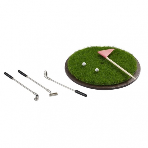 Miniatyr Golf Putting Set med golfklubbor 7 delar
