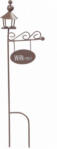 Miniatyr Lanterna 16 cm Brun Metall Nissedörr