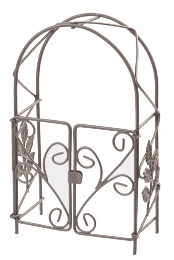 Miniatyr Rosenbåge - 13 cm - Brun Metall