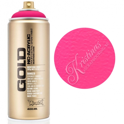 Montana Flourescent 400 ml - Gleaming Pink - Neon Rosa