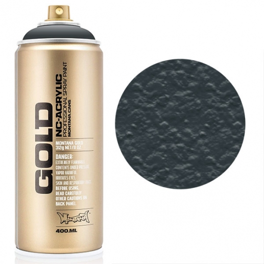 Montana GOLD Sprayfärg - Stealth - 400 ml - Mörk Grå