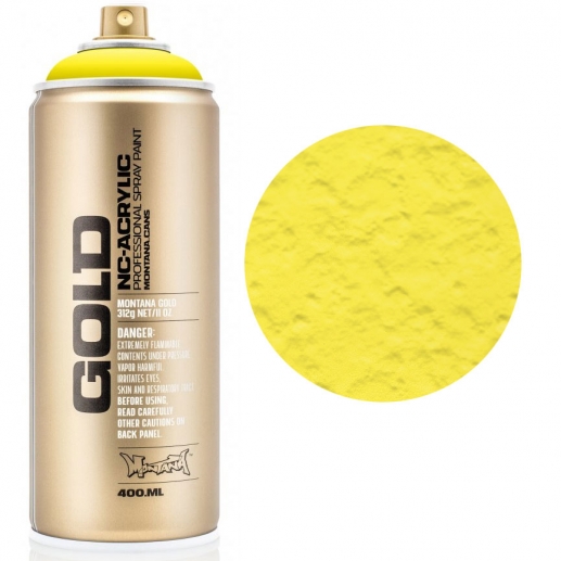 Montana GOLD Sprayfärg 100% Yellow 400 ml Gul