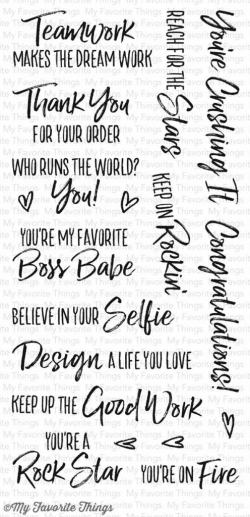 Clear Stamps My Favorite Things Boss Babe Clearstamps Silkonstämpel