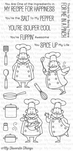Clear Stamps My Favorite Things- Recipe For Happiness Clearstamps Silkonstämpel