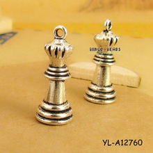 Charms 2 st Schack Pjäs 27mm Metall till scrapbooking, pyssel och hobby