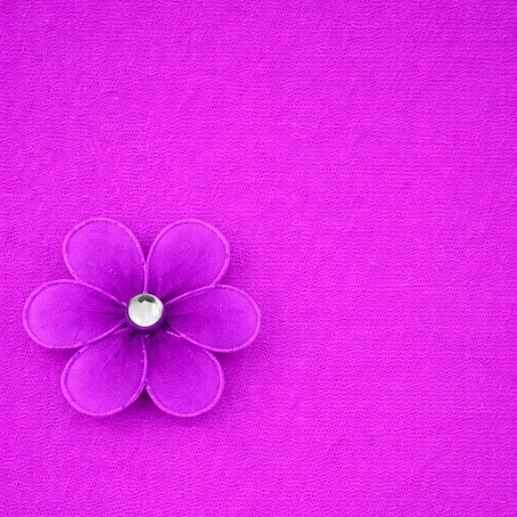 Nylon Tyg, Nylonblomma, Stocking Flowers, Textilblomma Lila