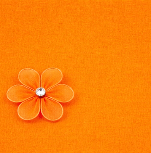 Nylon Tyg - Längd: 60 cm - Orange 135