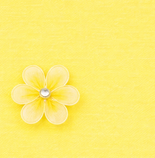 Nylon Tyg Längd: 60 cm Lemon Blomtillverkning
