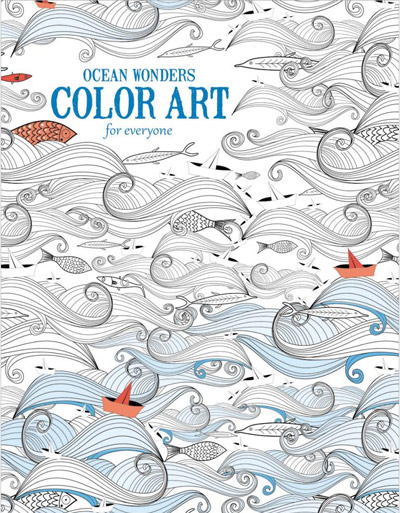 Målarbok Ocean Wonders Sea Creatures Leisure Arts