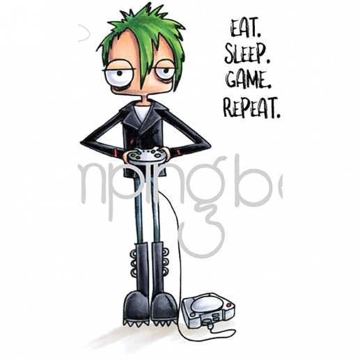 Stamping Bella The Oddball Collection Gamer Stämpel