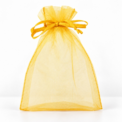 Organzapåsar - Guld - 13x10 cm - 12 st