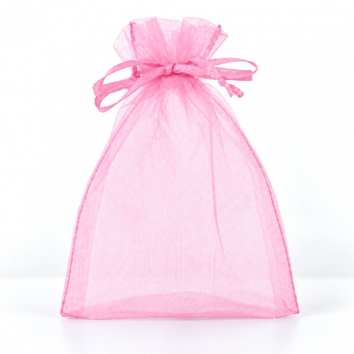 Organzapåsar - Rosa - 10x13 cm - 12 st